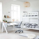 Bunk Bed 154 cm with Ladder and Safety Rail, 90x200 cm, White BUNKBED 200 flexa-com.myshopify.com