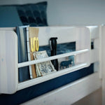 Bunk Bed 154 cm with Ladder and Safety Rail, 90x200 cm, White BUNKBED 200 flexa-com.myshopify.com