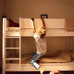 Bunk Bed 154 cm with Ladder and Safety Rail, 90x200 cm, White BUNKBED 90X200 flexa-com.myshopify.com
