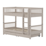 Bunk Bed 154 cm with Storage and Safety Rail, 90x200 cm, Grey BUNKBED 200 flexa-com.myshopify.com