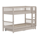 Bunk Bed 154 cm with Storage and Safety Rail, 90x200 cm, Grey BUNKBED 200 flexa-com.myshopify.com