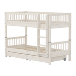 Bunk Bed 154 cm with Storage and Safety Rail, 90x200 cm, White BUNKBED 200 flexa-com.myshopify.com