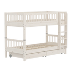 Bunk Bed 154 cm with Storage and Safety Rail, 90x200 cm, White BUNKBED 200 flexa-com.myshopify.com