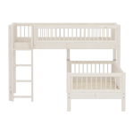Bunk Bed with Ladder and Safety Rail, 90x200 cm, White BUNKBED 200 flexa-com.myshopify.com