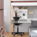 FLEXA Click-on Desk with Shelf, White, view 2