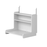 FLEXA Click-on Desk with Shelf, White