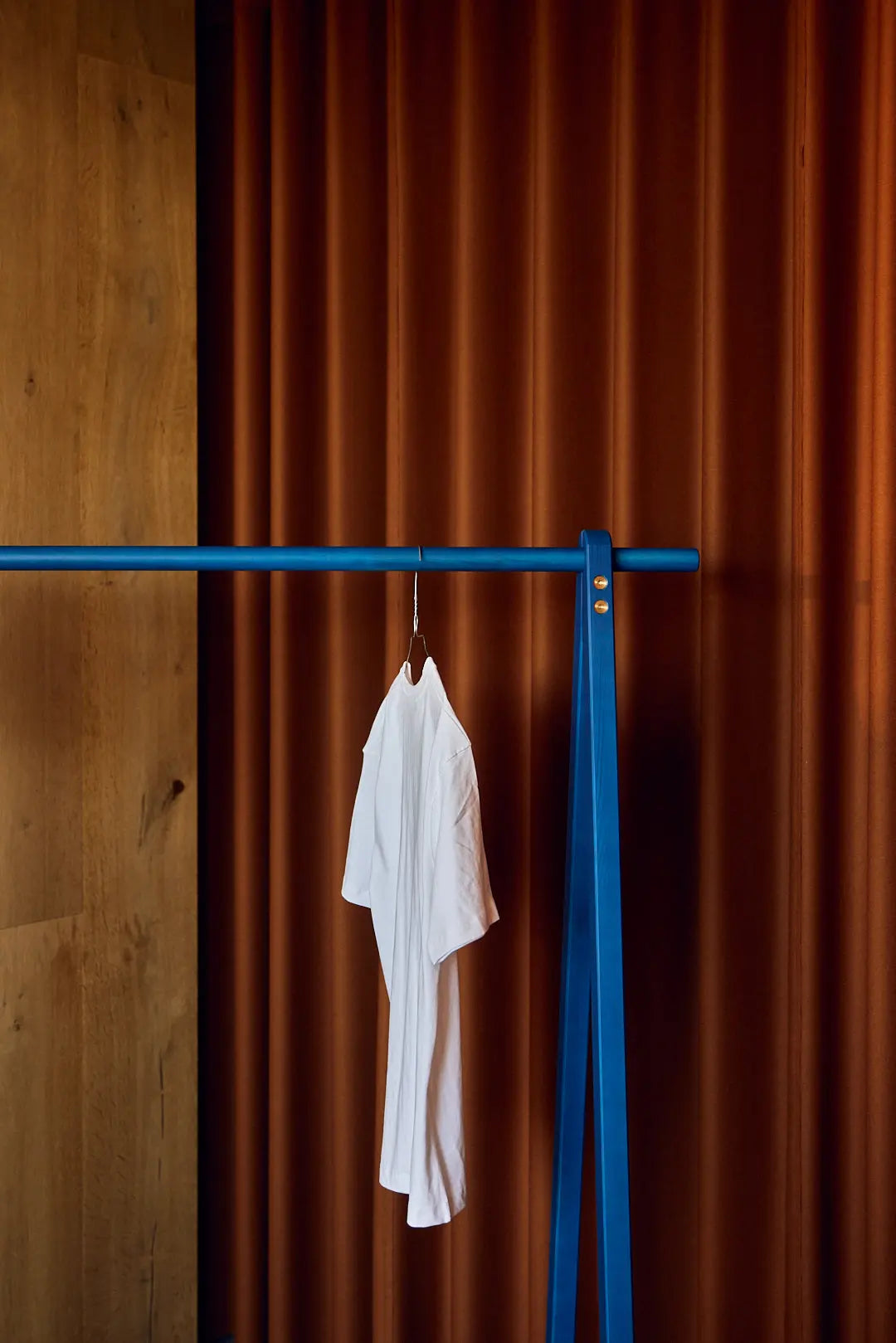 FLEXA Clothes Rack, Blue/Pine, view 3