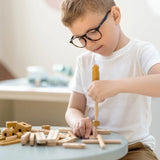 Construction Set, 36 pcs, Handpainted, Yellow PLAY ACTIVE flexa-com.myshopify.com