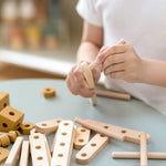 Construction Set, 36 pcs, Handpainted, Yellow PLAY ACTIVE flexa-com.myshopify.com