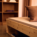 Double Bed with Shelf, 120x200 cm, Pine SINGLE_BED 120X200 flexa-com.myshopify.com