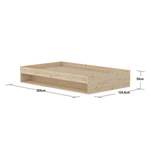 Double Bed with Shelf, 120x200 cm, Pine SINGLE_BED 120X200 flexa-com.myshopify.com