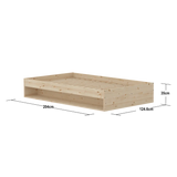 Double Bed with Shelf, 120x200 cm, Pine SINGLE_BED 120X200 flexa-com.myshopify.com