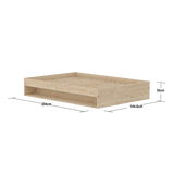 Double Bed with Shelf, 140x200 cm, Pine SINGLE_BED 200 flexa-com.myshopify.com