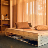 Double Bed with Shelf, 140x200 cm, Pine SINGLE_BED 200 flexa-com.myshopify.com