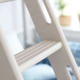 Family Bunk Bed 184 cm with Ladder and Safety Rail, 90/140x200 cm, White BUNKBED 200 flexa-com.myshopify.com