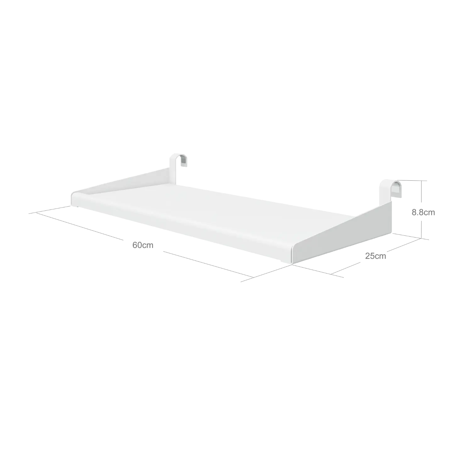 FLEXA Hanging shelf, White, view 5
