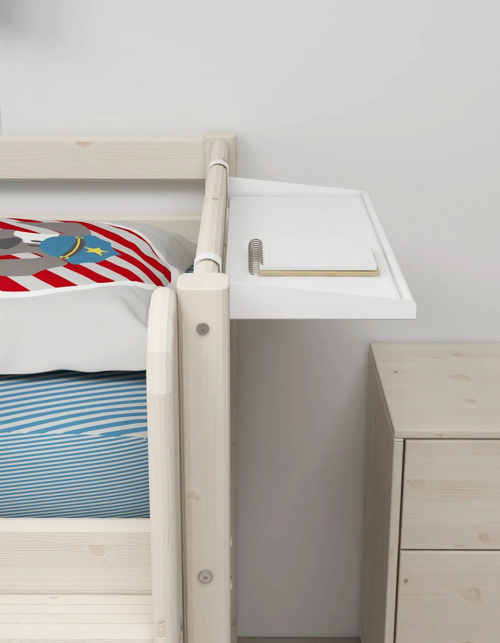 FLEXA Hanging shelf, White, view 3