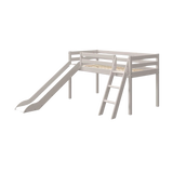 High Bed 120 cm with Slide and Ladder, 90x200 cm, Grey MID_HIGH-BED 200 flexa-com.myshopify.com
