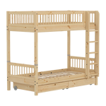 High Bunk Bed with Storage, 90x200 cm, Pine BUNKBED 200 flexa-com.myshopify.com