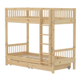 High Bunk Bed with Storage, 90x200 cm, Pine BUNKBED 200 flexa-com.myshopify.com