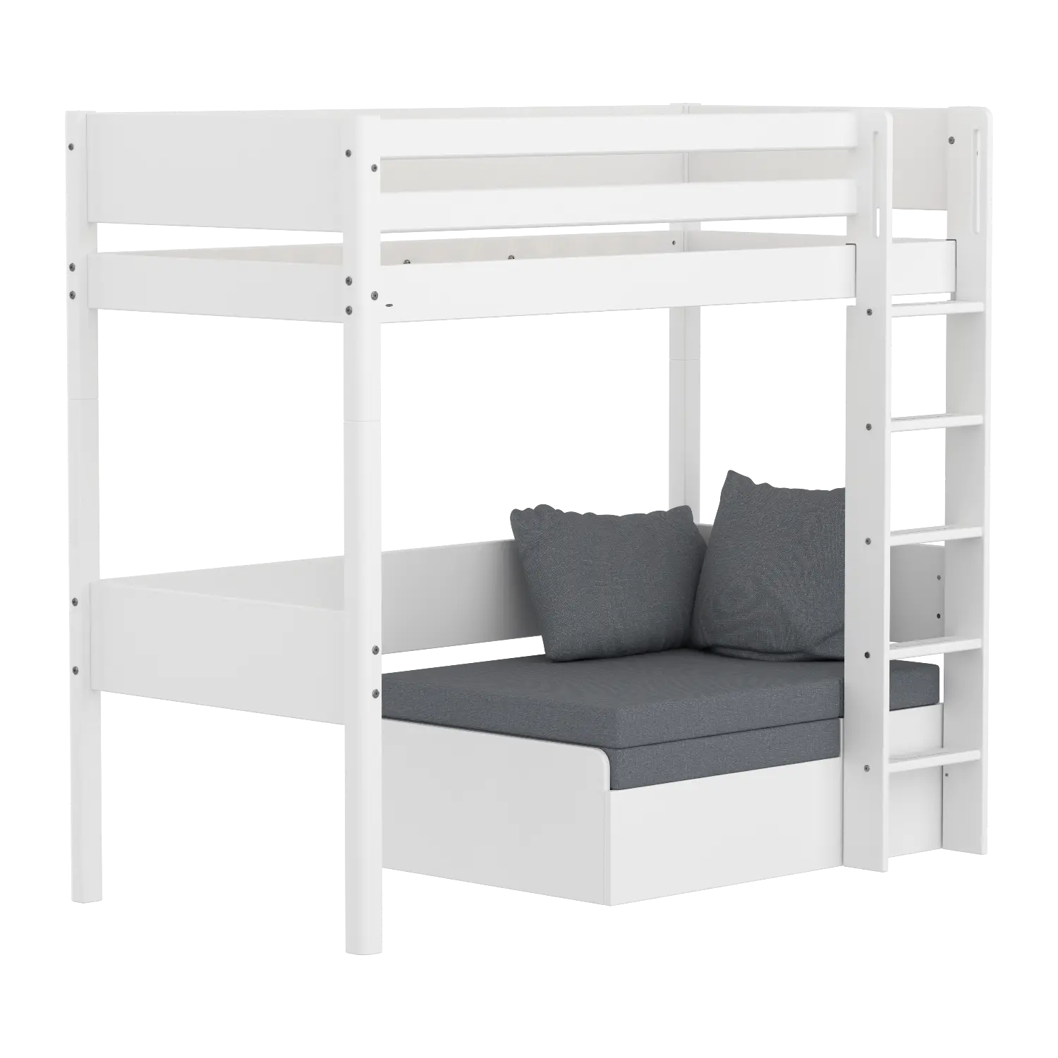 High bed with sofa and sofa mattress, 90x200 cm HIGHBED 90X200 flexa-com.myshopify.com