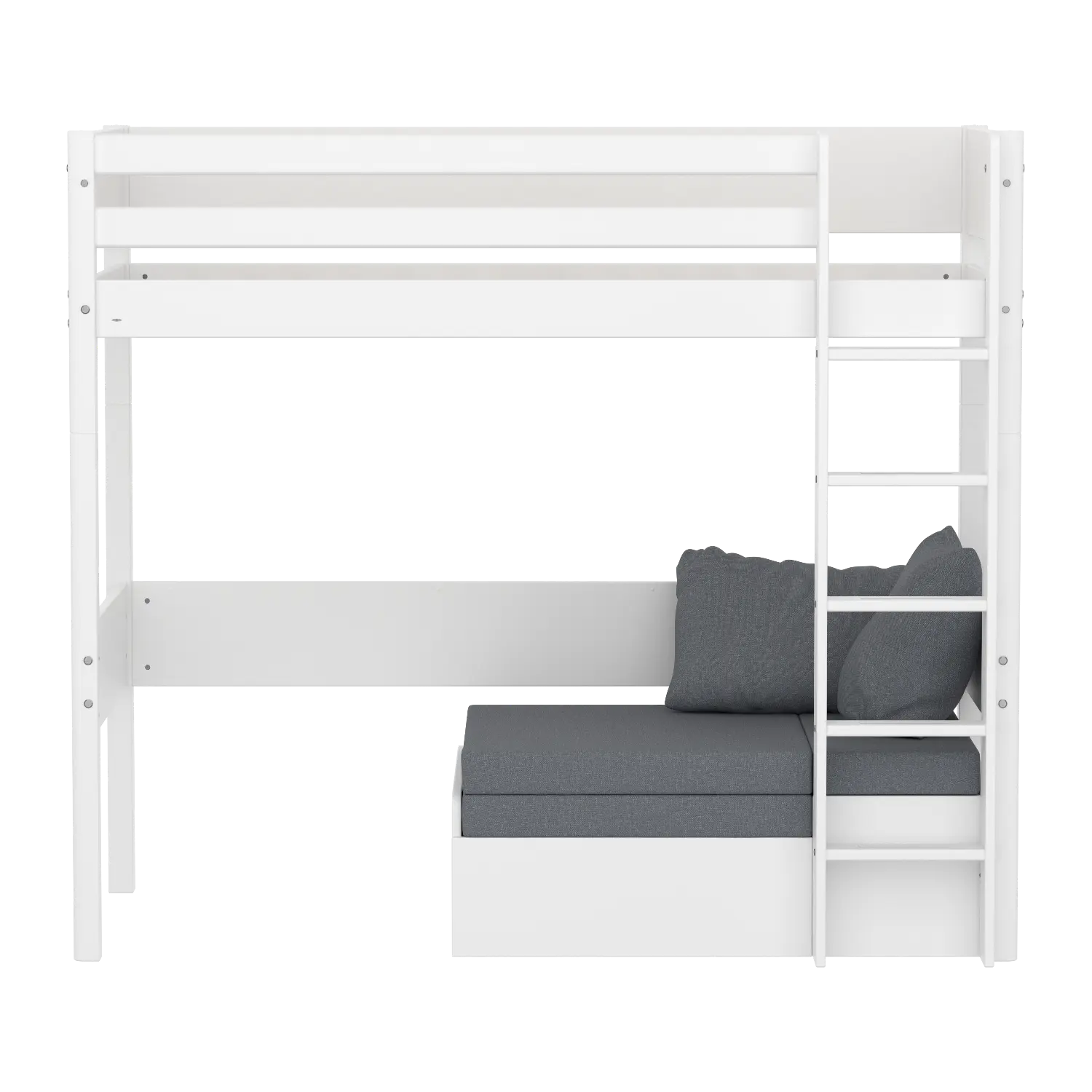 High bed with sofa and sofa mattress, 90x200 cm HIGHBED 90X200 flexa-com.myshopify.com
