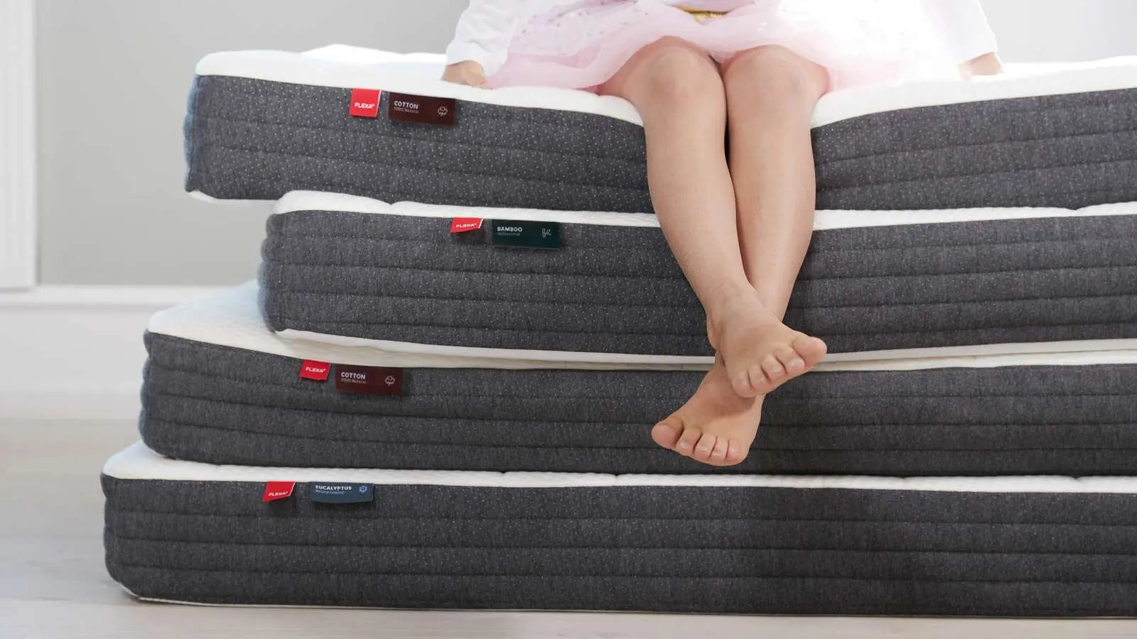 Latex/Foam Mattress, 190X140 Eucalyptus Cover MATTRESS 190 flexa-com.myshopify.com