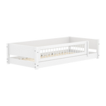 Montessori Bed with Crossbar Safety Rail, 90x200 cm, White MONTESSORI 90X200 flexa-com.myshopify.com