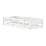 Montessori Bed with Crossbar Safety Rail, 90x200 cm, White MONTESSORI 90X200 flexa-com.myshopify.com