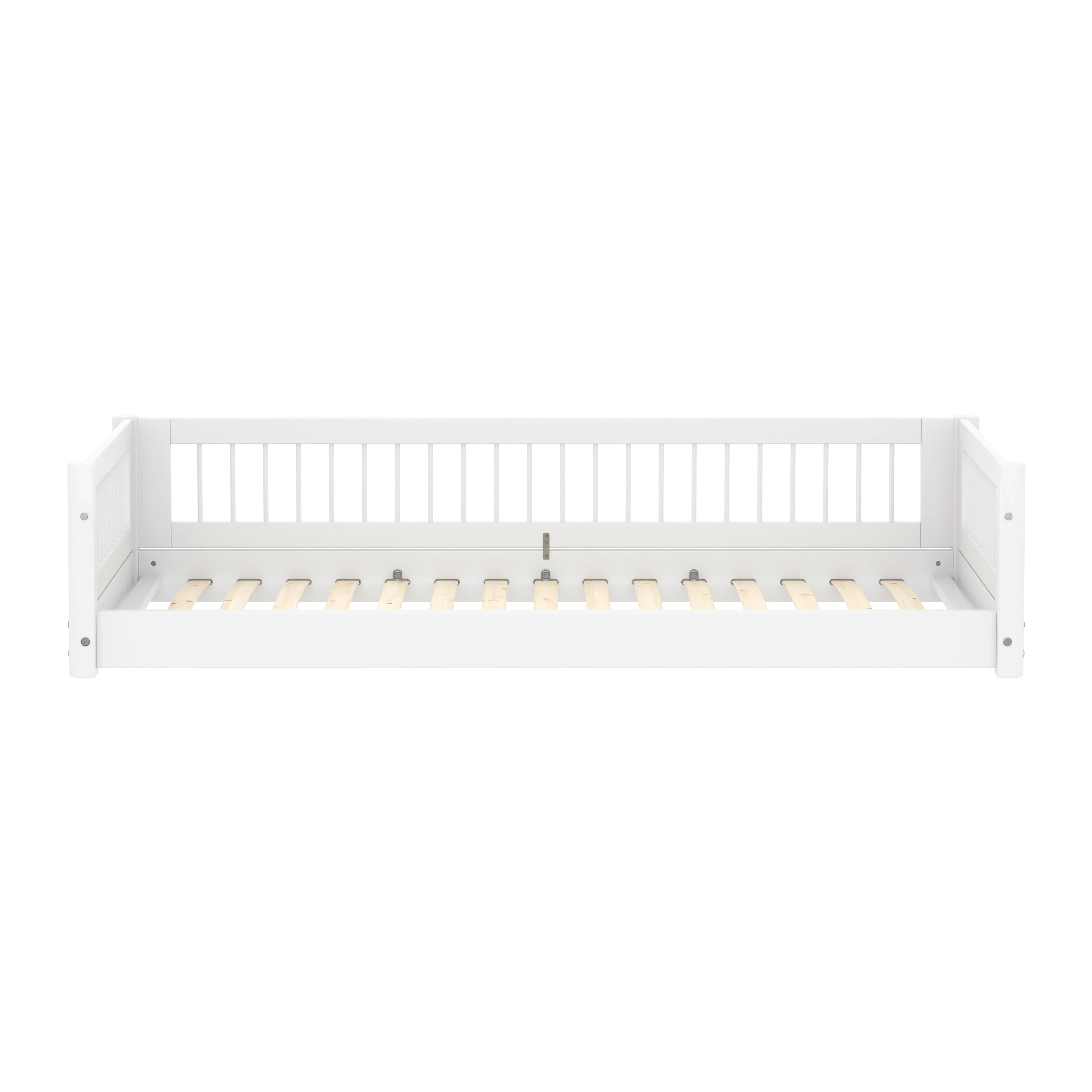 Montessori Bed with Crossbars, 90x200 cm, White MONTESSORI 90X200 flexa-com.myshopify.com
