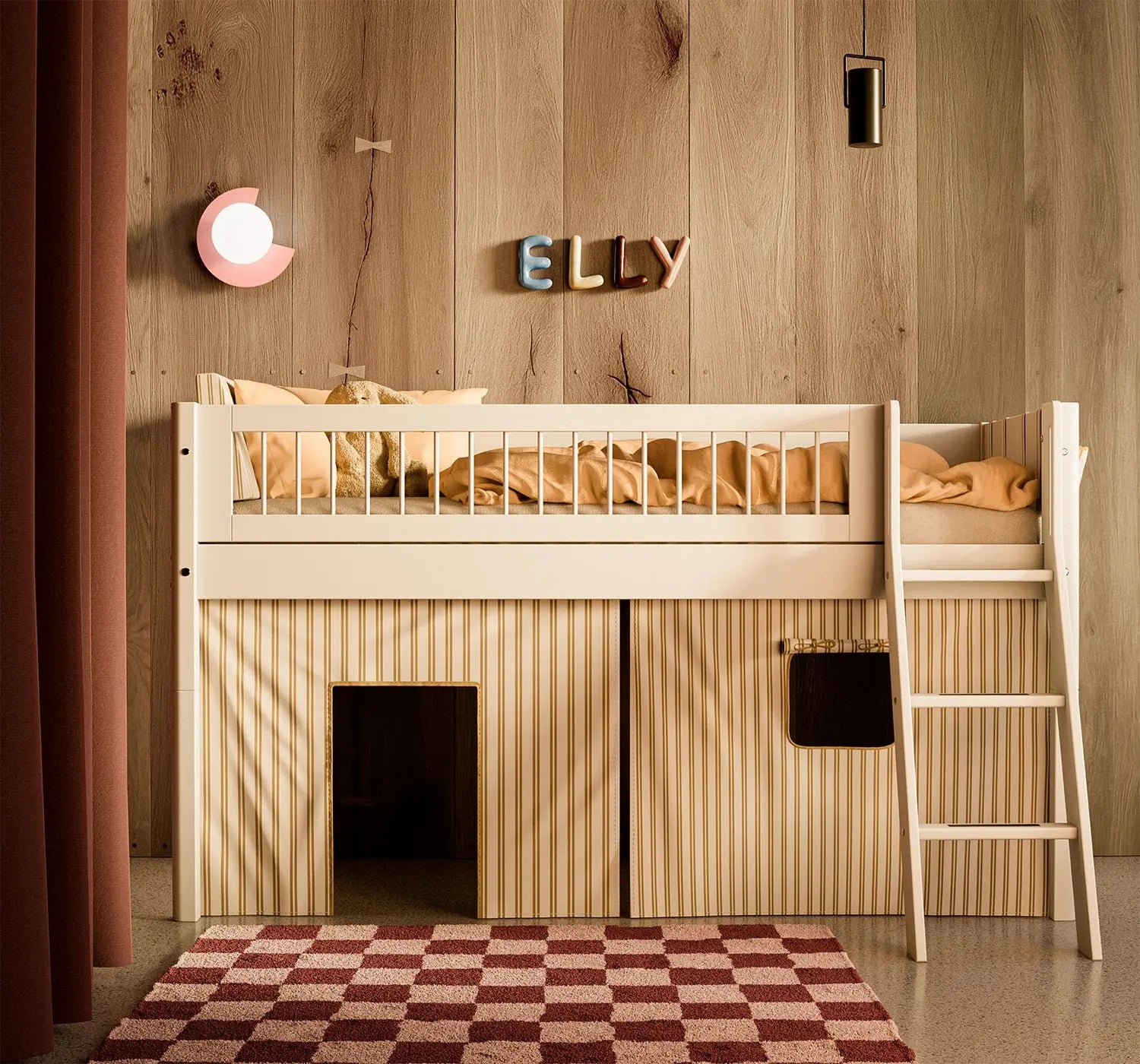 FLEXA Play Curtain for Beds, Stripes, view 2