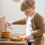 Pot & Pan, 5 pcs, Handpainted, Yellow PLAY ACTIVE flexa-com.myshopify.com