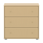SAGA Chest, 3 drawer, Sand with Grooves CHEST ACTIVE flexa-com.myshopify.com