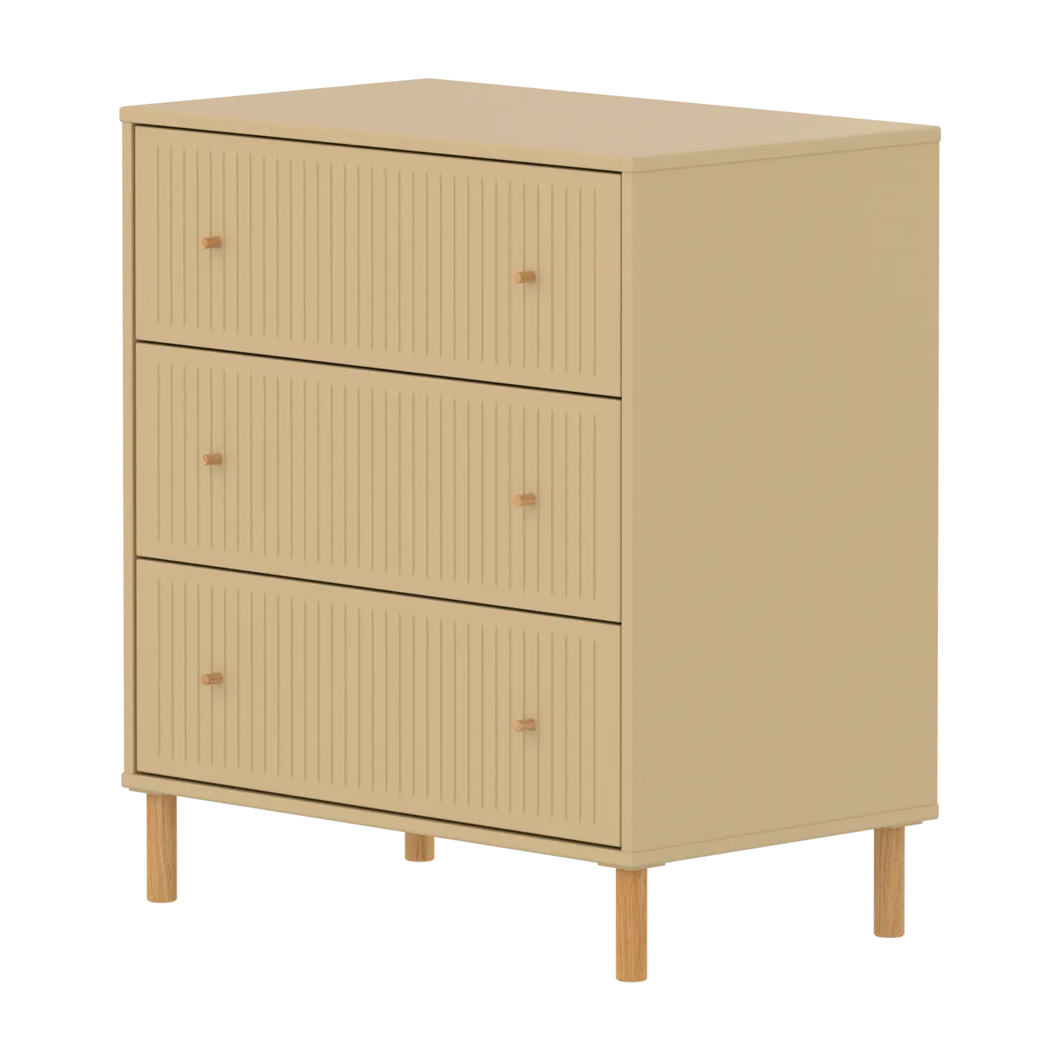 SAGA Chest, 3 drawer, Sand with Grooves CHEST ACTIVE flexa-com.myshopify.com