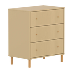 SAGA Chest, 3 drawer, Sand with Grooves CHEST ACTIVE flexa-com.myshopify.com