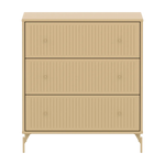 SAGA Chest, 3 drawer, Sand with grooves CHEST ACTIVE flexa-com.myshopify.com