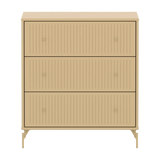 SAGA Chest, 3 drawer, Sand with grooves CHEST ACTIVE flexa-com.myshopify.com
