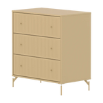 SAGA Chest, 3 drawer, Sand with grooves CHEST ACTIVE flexa-com.myshopify.com