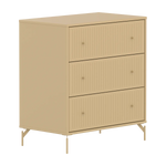 SAGA Chest, 3 drawer, Sand with grooves CHEST ACTIVE flexa-com.myshopify.com