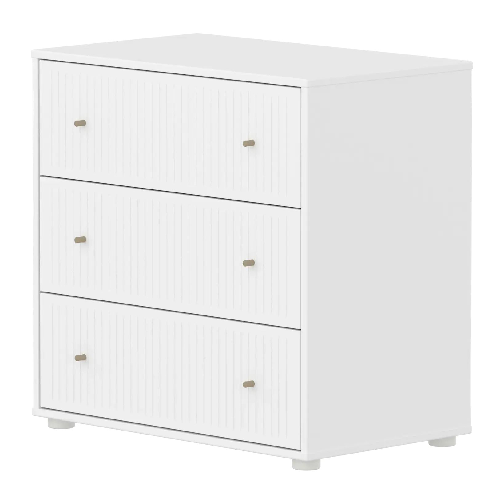SAGA Chest, 3 drawer, White with Grooves CHEST ACTIVE flexa-com.myshopify.com