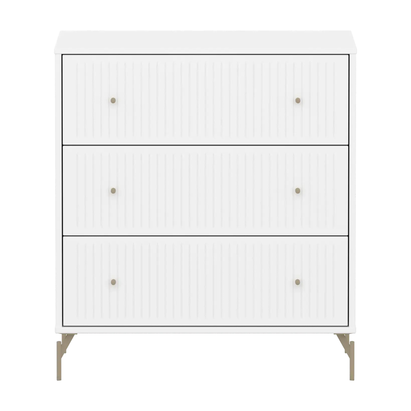 SAGA Chest, 3 drawer, White with Grooves CHEST ACTIVE flexa-com.myshopify.com