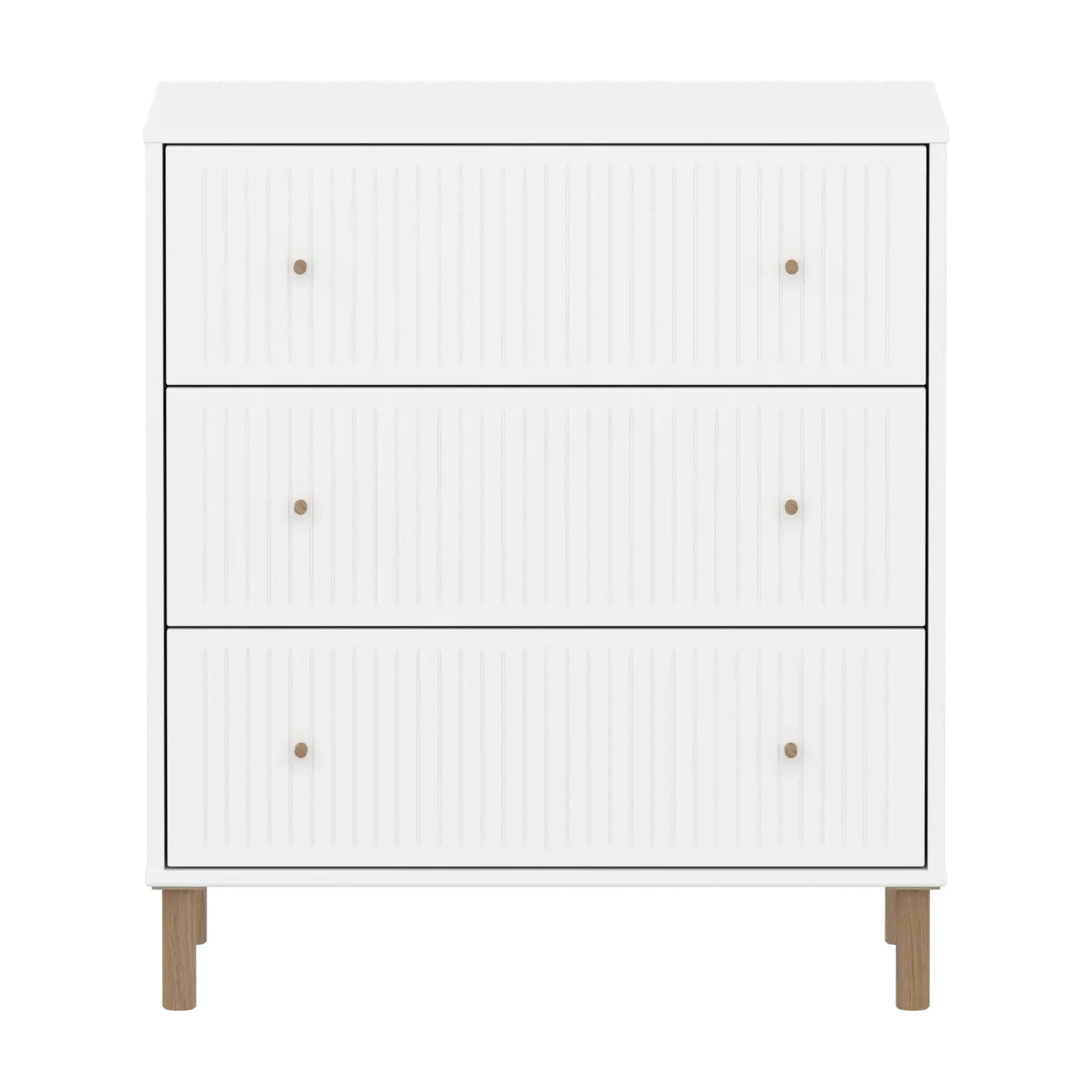 SAGA Chest, 3 drawer, White with Grooves CHEST ACTIVE flexa-com.myshopify.com