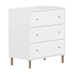 SAGA Chest, 3 drawer, White with Grooves CHEST ACTIVE flexa-com.myshopify.com