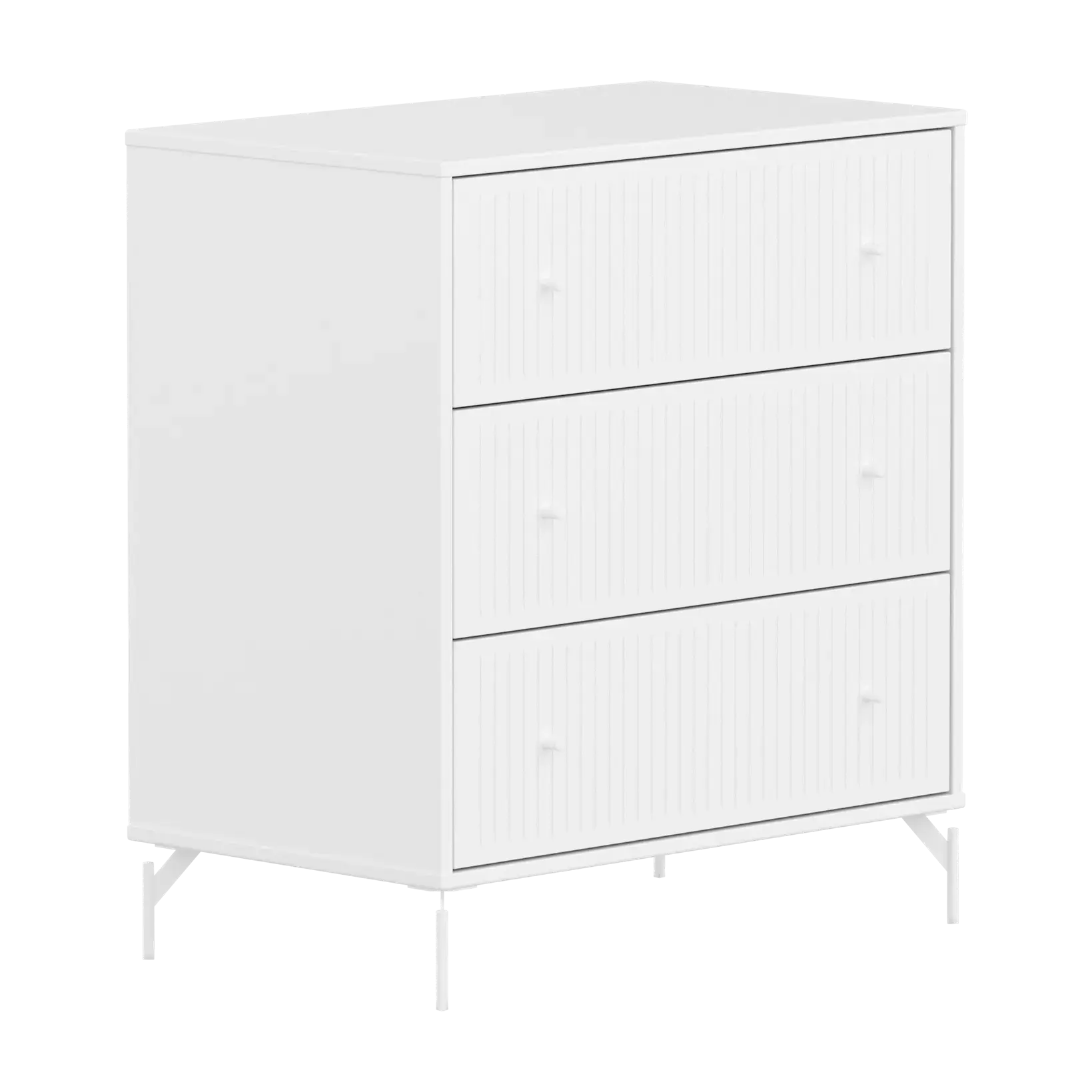 SAGA Chest, 3 drawer, White with Grooves CHEST ACTIVE flexa-com.myshopify.com