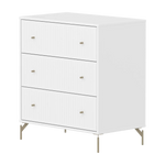 SAGA Chest, 3 drawer, White with Grooves CHEST ACTIVE flexa-com.myshopify.com