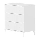 SAGA Chest, 3 drawer, White with Grooves CHEST ACTIVE flexa-com.myshopify.com