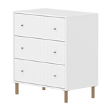 SAGA Chest, 3 drawer, White with Grooves CHEST ACTIVE flexa-com.myshopify.com