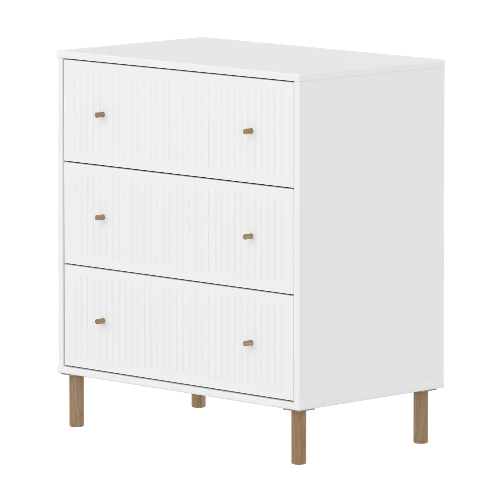 SAGA Chest, 3 drawer, White with Grooves CHEST ACTIVE flexa-com.myshopify.com