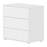 SAGA Chest, 3 drawer, White with Grooves CHEST ACTIVE flexa-com.myshopify.com