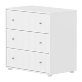 SAGA Chest, 3 drawer, White with Grooves CHEST ACTIVE flexa-com.myshopify.com